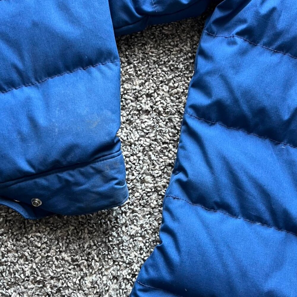 The North Face Blue Puffer Jacket Mens L Outdoors Gorpcore Winter Skiing Coat - Picture 8 of 8
